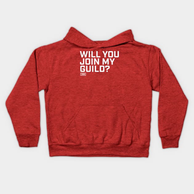 Will you join my guild? Horde Edition Kids Hoodie by ZeroGameSense